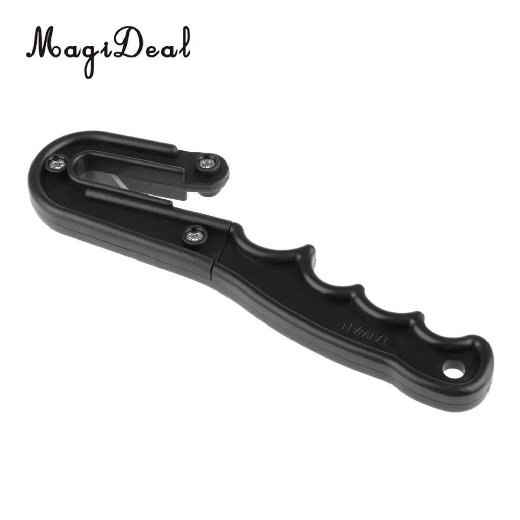 

Fishing Line & Cable Cutter Scuba Diving Dive Knife with 2 Spare Blades Black for Water Sports Swimming Diving Accessories