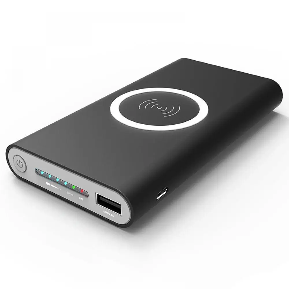 Пауэрбанк для телефона купить. Беспроводной Power Bank Qi 10000mah. Qi Powerbank Wireless 10000 МАЧ. Внешний аккумулятор Power Bank Qi 20000 Mah с беспроводной зарядкой. Повербанк 10000mah беспроводная зарядка.