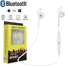 100 шт./лот Bluetooth S6 Беспроводной наушники бас стерео Спорт С микрофоном для iphone samsung huawei с розничной коробке DHL