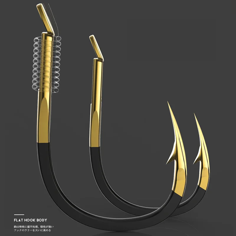 20PCS/Pack Fishing Hooks Barbed Colored Strong Tungsten Alloy River