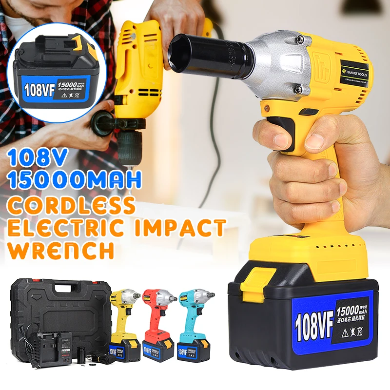 Buy 108V Cordless Impact Wrench 1/2 Rechargeable