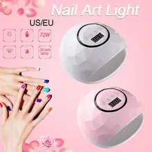 72 W Светодиодный УФ ногтей гелем свет лампы Польский Сушилка ногтей Компактный изысканный Маникюр машина