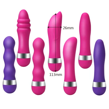 11cm Mini Bullet Vibrators For Women Dildos Anal Plug AV Stick Erotic G-Spot Massager Clitoris Stimulator Sex Toys Adult Product 5