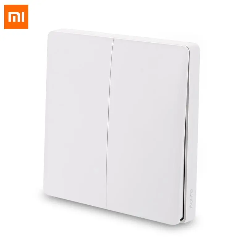

Xiaomi AQara Smart Light Switch ZigBee Wireless Version Double Key International Edition Portable Switches WXKG02LM