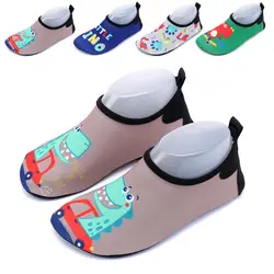 KRIATIV EU Размер 22-35 дети мальчик девочка милый динозавр пляжная обувь водные сандалии 5 моделей Нескользящие быстросохнущие босиком дышащие