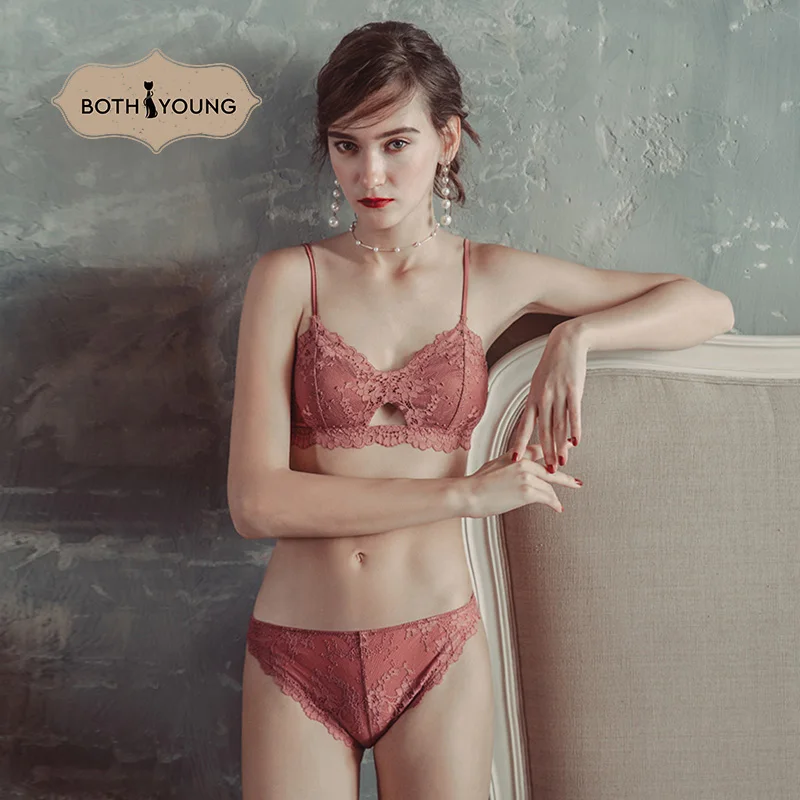 BOTHYOUNG, тонкий сексуальный кружевной бюстгальтер, женский бюстгальтер без косточек, французское нижнее белье для женщин, комфортный бюстгальтер, комплект без косточек