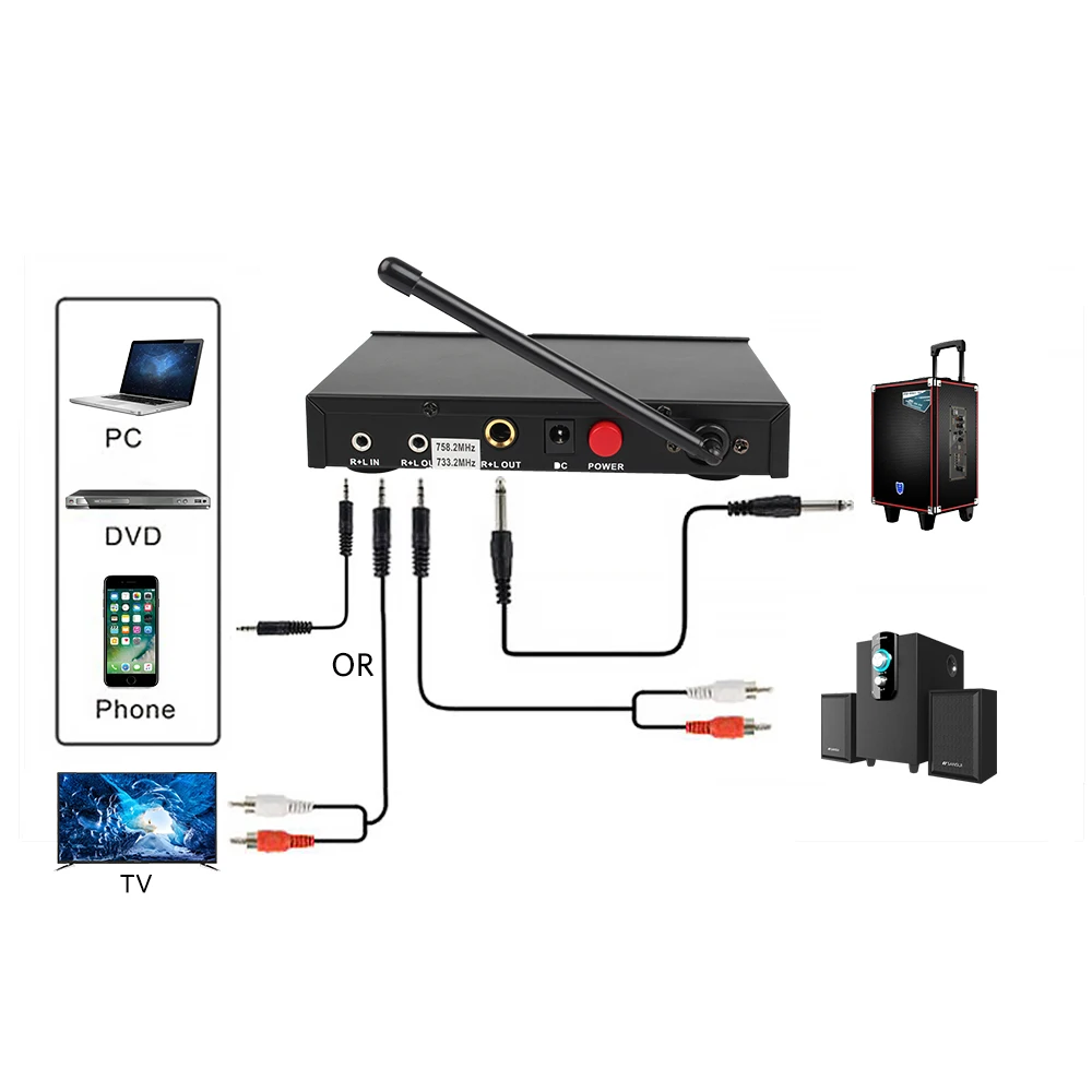 ARCHEER беспроводной bluetooth микрофон системы VHF двойной Chanels ручной микрофон системы s мини портативный пение караоке микшер