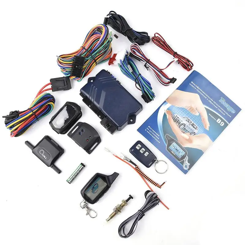 

Alarm Systems & Security Two-way Car Burglar Alarm RC Anti-theft Device System Original Russian Version For Twage Starline B9