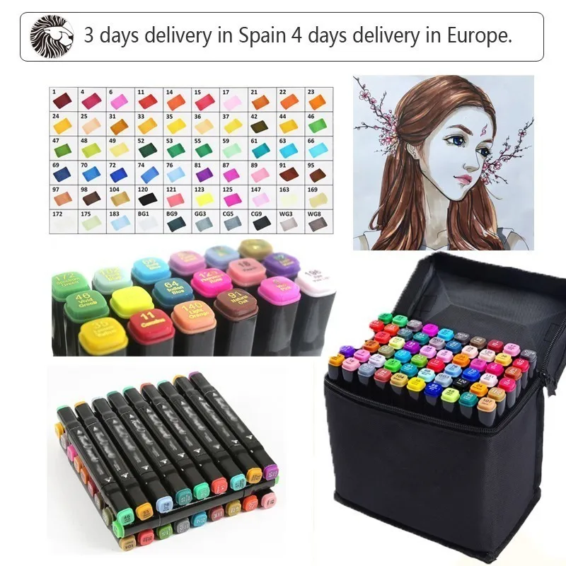 

VC0400015 Three generations of double-headed alcohol oily marker set 30 color and 40 color marker