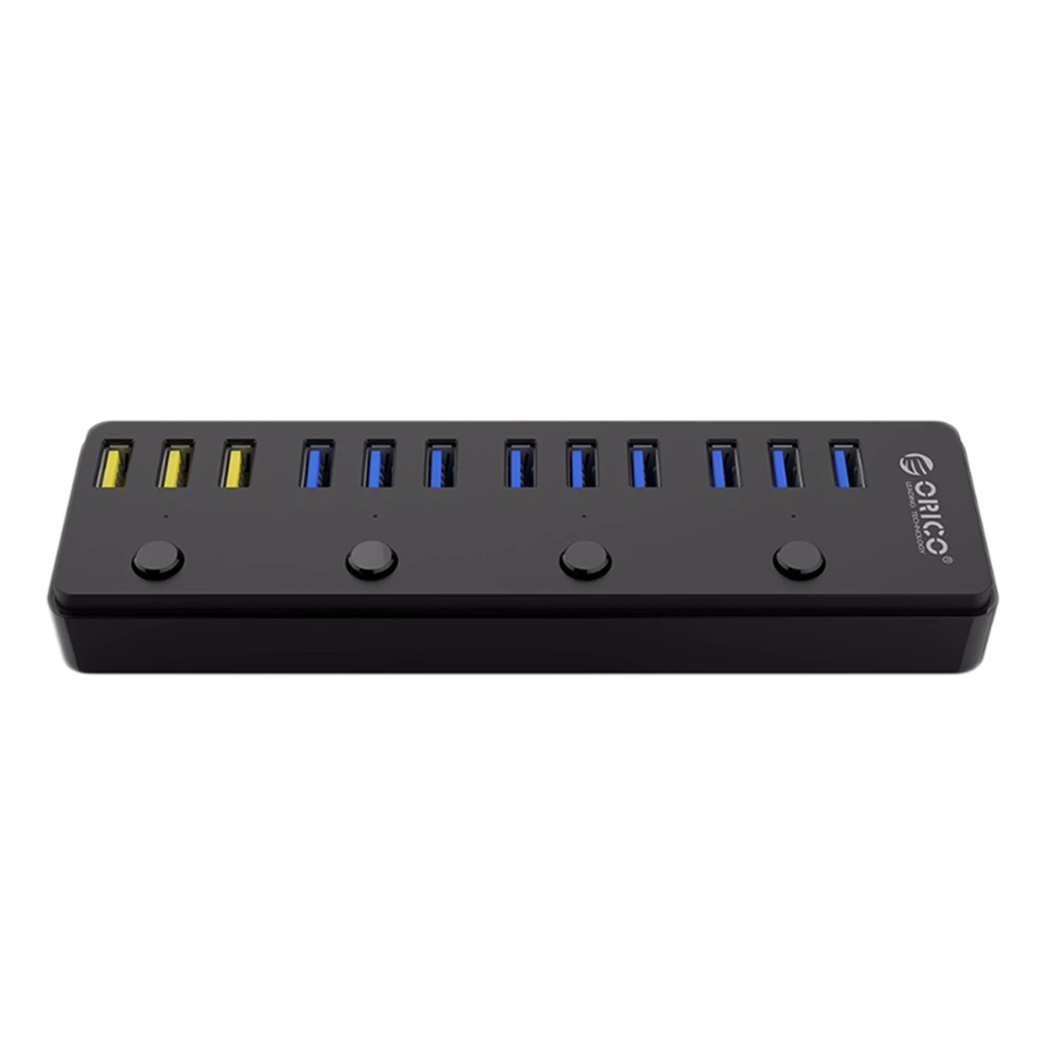 

Orico 5Gbps Super Speed 12 Port Usb 3.0 Hub Portable 12V 5A Power Adapter 60W 12 Ports With 3 Port Bc1.2 Charging Ports For La
