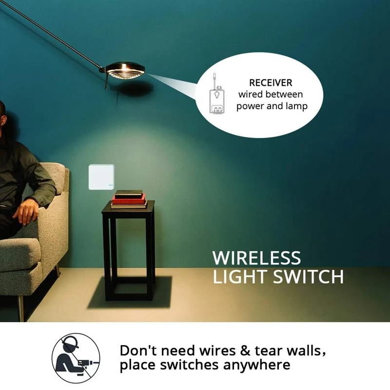 Умный беспроводной настенный светильник Wi Fi работает с Alexa Google Assistant не требуется