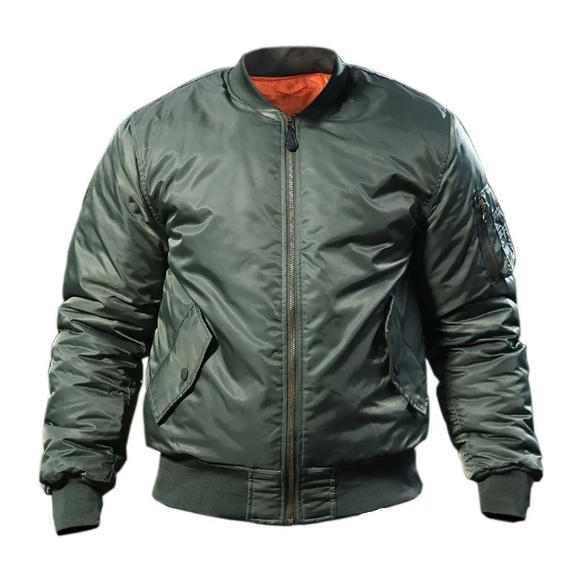 

MA1 Army Air Force Fly Pilot Hiking Jacket Winter Warm Military Outerwear Men Outdoor Hunting Camping Waterproof Windproof Coat
