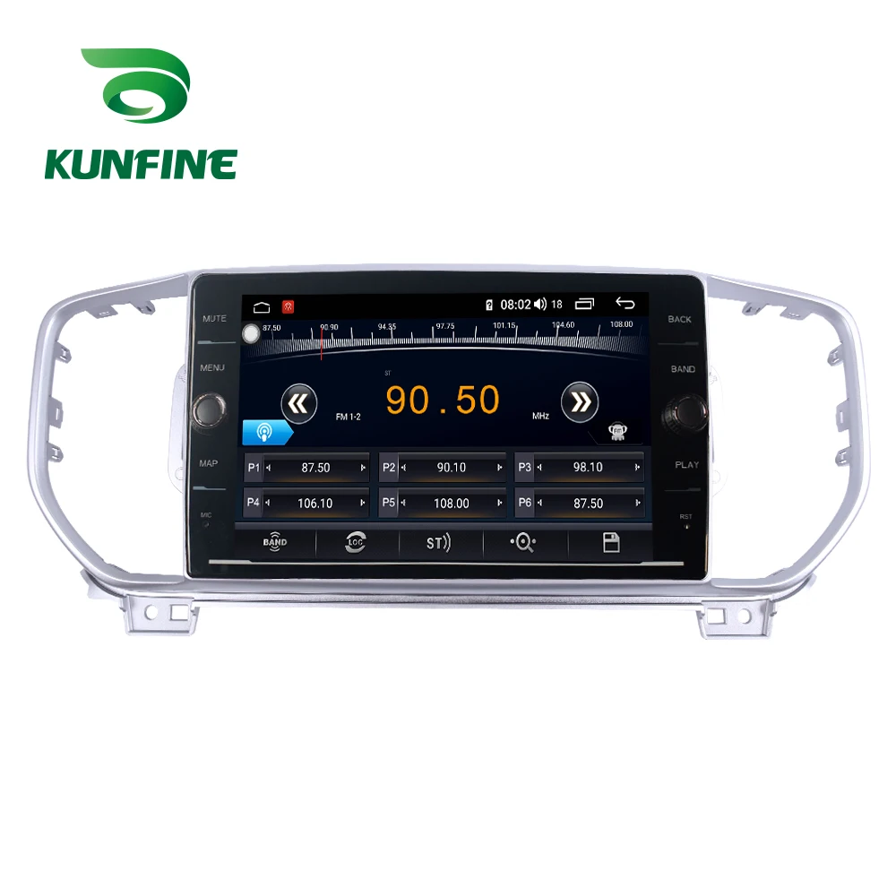 Top Octa Core 4GB RAM 64GB ROM Android 8.1 Car DVD GPS Player Deckless Car Stereo for KIA KX5 Sportage R 2016 Black Color Radio 3