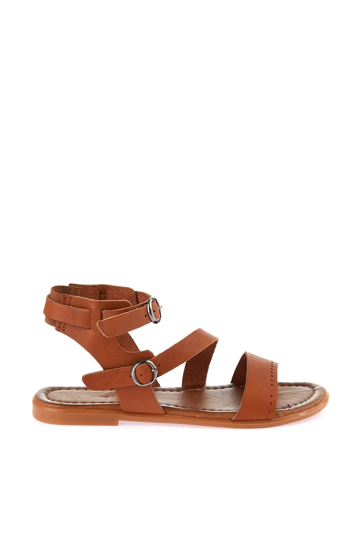 

Trendyol Genuine Leather Tan Women 'S Sandals TAKSS19YS0014