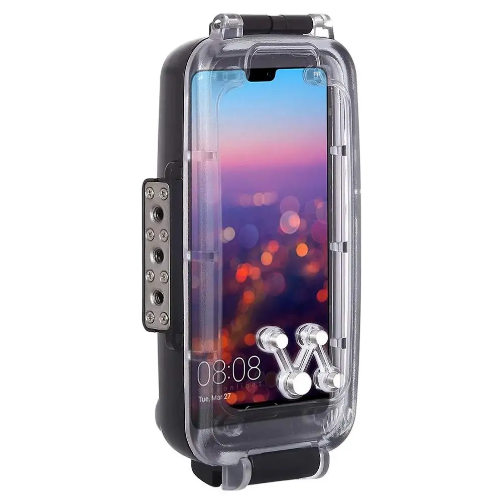 

Puluz 40M / 130Ft Smartphone Waterproof Case For Huawei P20 Pro Deep Sea Diving Case Support Shockproof Snowproof Dirtproof Ip