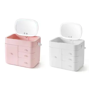 

Storage Box Makeup Organizer Multi-Drawer Magnifying Glass Multi-Function Care Rack High Quality Space Saver Quick Delivery