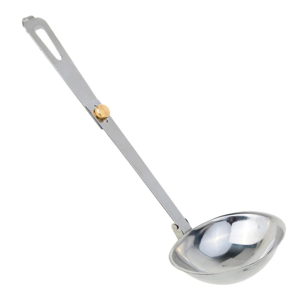 

Outdoor Traveling Stainless Steel Folding Spoon Soup Ladle Cooking Portable Utensils Tableware Spoon