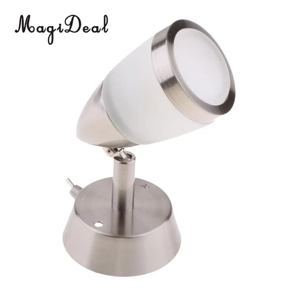 

MagiDeal Durable 12V Adjustable LED Reading Light for RV Camper Motorhome Boat Marine Fishing Dinghy Yacht Rafting Accessories