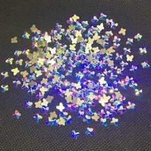 50 шт. весеннее украшение для ногтей в виде бабочки Стразы украшения Ab Подвески декоры 3d Радуга алмаз Маникюр блестящие украшения поставки