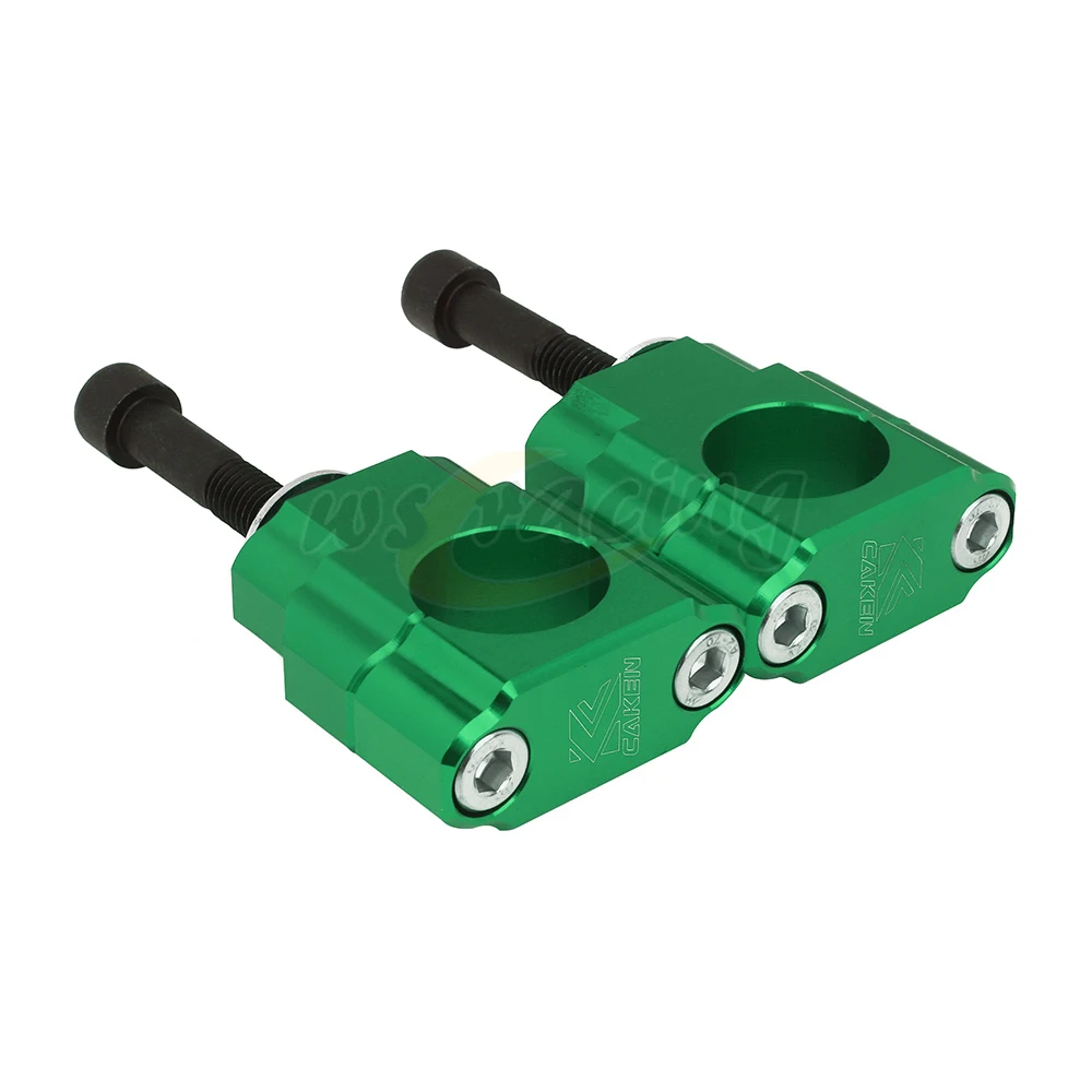 Motorcycle 28mm Billet HandleBar Fat Bar Risers Mount Clamp For