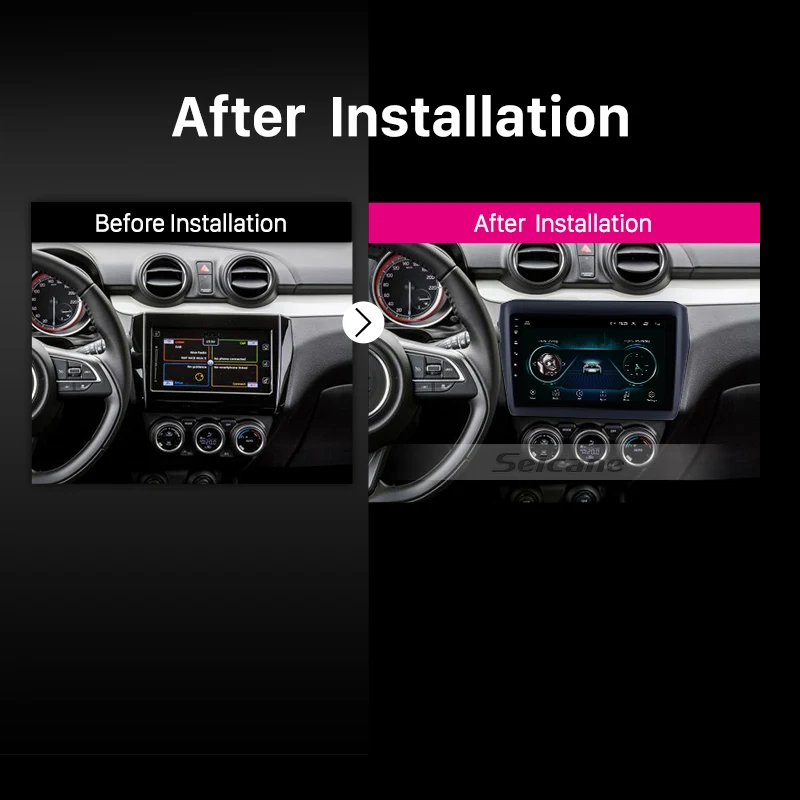 Cheap Seicane Car GPS Navigation Radio Unit Player For SUZUKI Swift 2017 2018 2019 Android 8.1 9 inch Steering wheel control wifi 3g 5