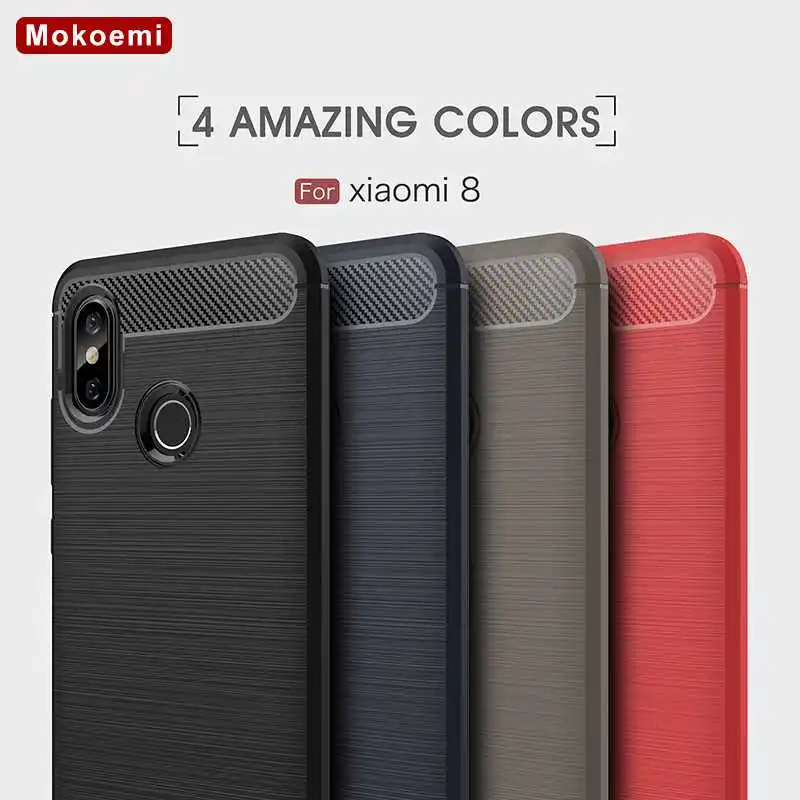 

Mokoemi Fashion Shock Proof Soft Silicone 5.88"For Xiaomi Mi 8 Case For Xiaomi Mi 8 Mi8 Cell Phone Case Cover