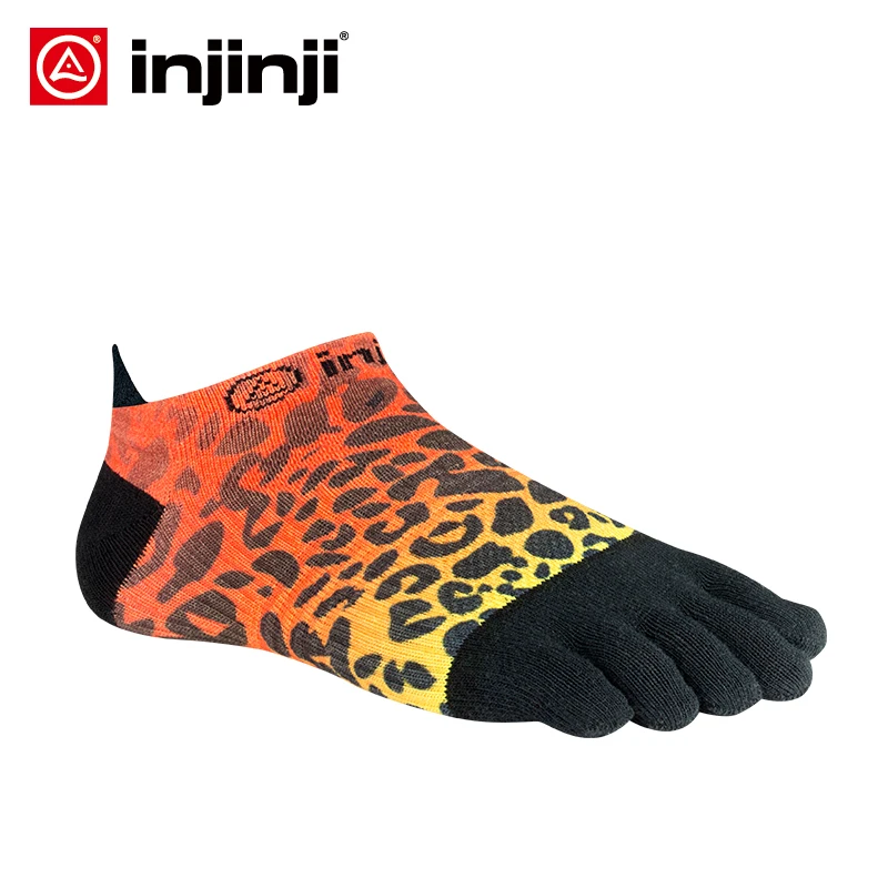 INJINJI носки с пятью пальцами 2017 спектральный цвет легкие без шоу для бега Coolmax