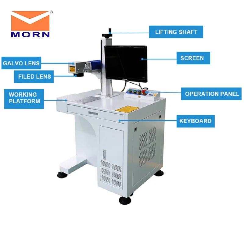 

20w/30W/50W CNC desktop laser engraving machine laser marking machine stainless steel with high speed