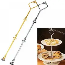 1 комплект 2 или 3 яруса конфеты лоток для пирожных цинковый сплав золотой тон торт стенд Свадебная вечеринка стойка-витрина для тортов