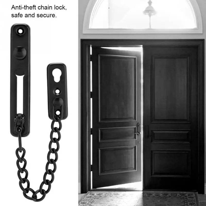 V-CORME Catenaccio Extra-Robusto Per Porte Interno - Acciaio Inox 304 Spessore 3mm, Sicurezza Massima, Finitura Nichel Spazzolato (Modello EK-07) - Foto 3