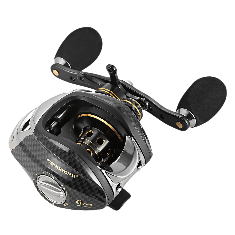 Fishing Reel 6.3:1 Baitcasting Reel Fishing One Way Clutch Reel Saltwater Ocean High Speed Low Profile Reel