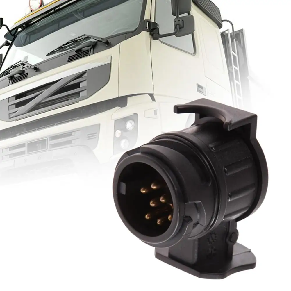 

New 13P to 7P Car Trailer Connector Adapter Plug for European Standard Vehicles