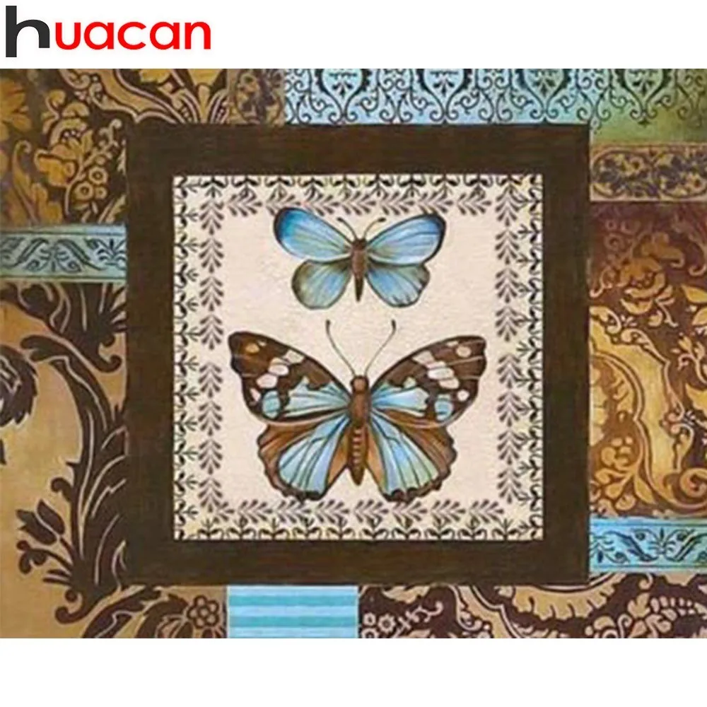 

HUACAN 5D DIY Full Square Diamond Embroidery Mosaic Animal Rhinestone Diamond Painting Cross Stitch Butterfly Decor Home