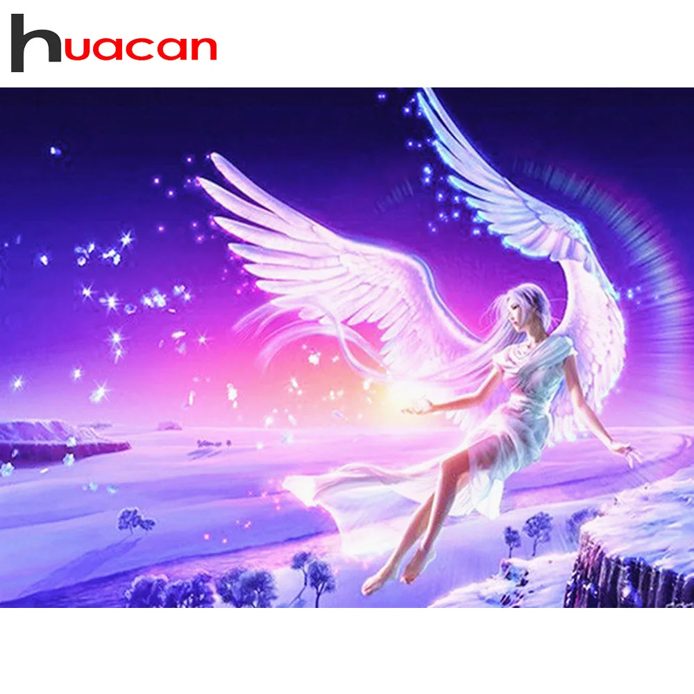 

Huacan Diamond Painting Cross Stitch Rhinestone Picture Home Decor Gift DIY Diamond Mosaic Portrait Embroidery Sale Needlework