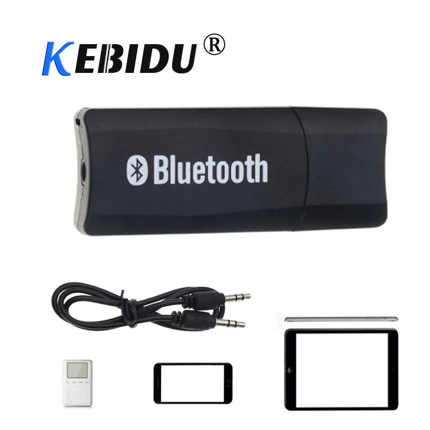 KEBIDU 2 In 1 Wireless A2DP Dongle Stereo USB Bluetooth Receiver Adapter Car Kit Music Audio For Phone PC Speaker | Электроника