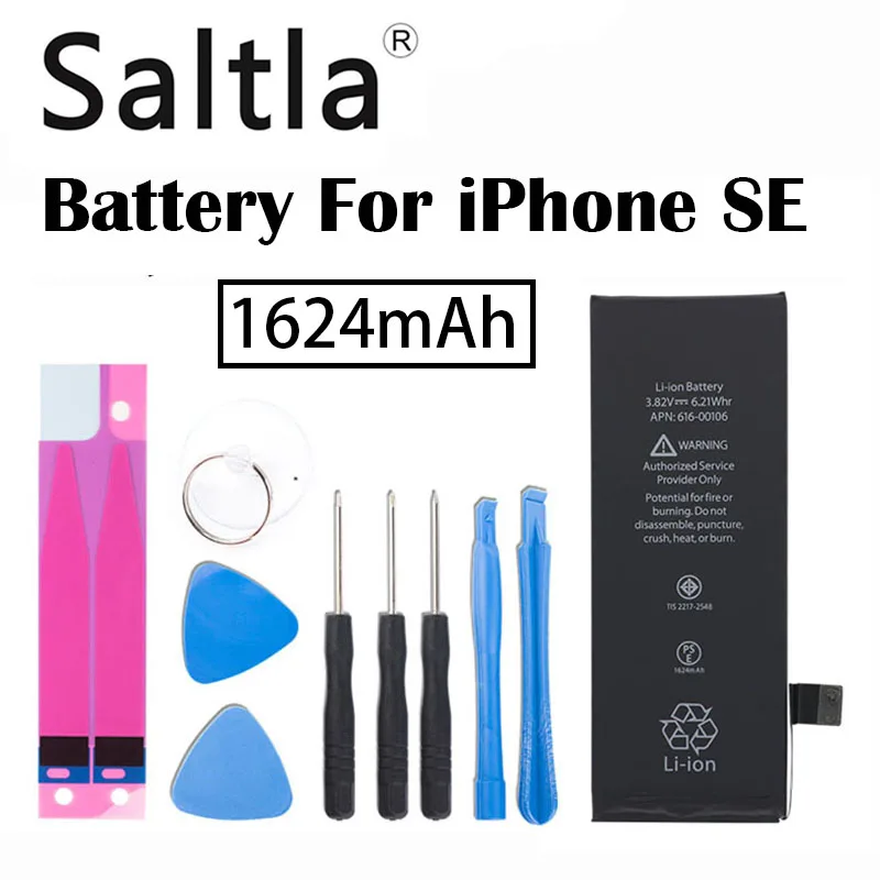Оригинальный аккумулятор Saltla для iPhone SE реальная емкость 1624 мА/ч новый мобильный