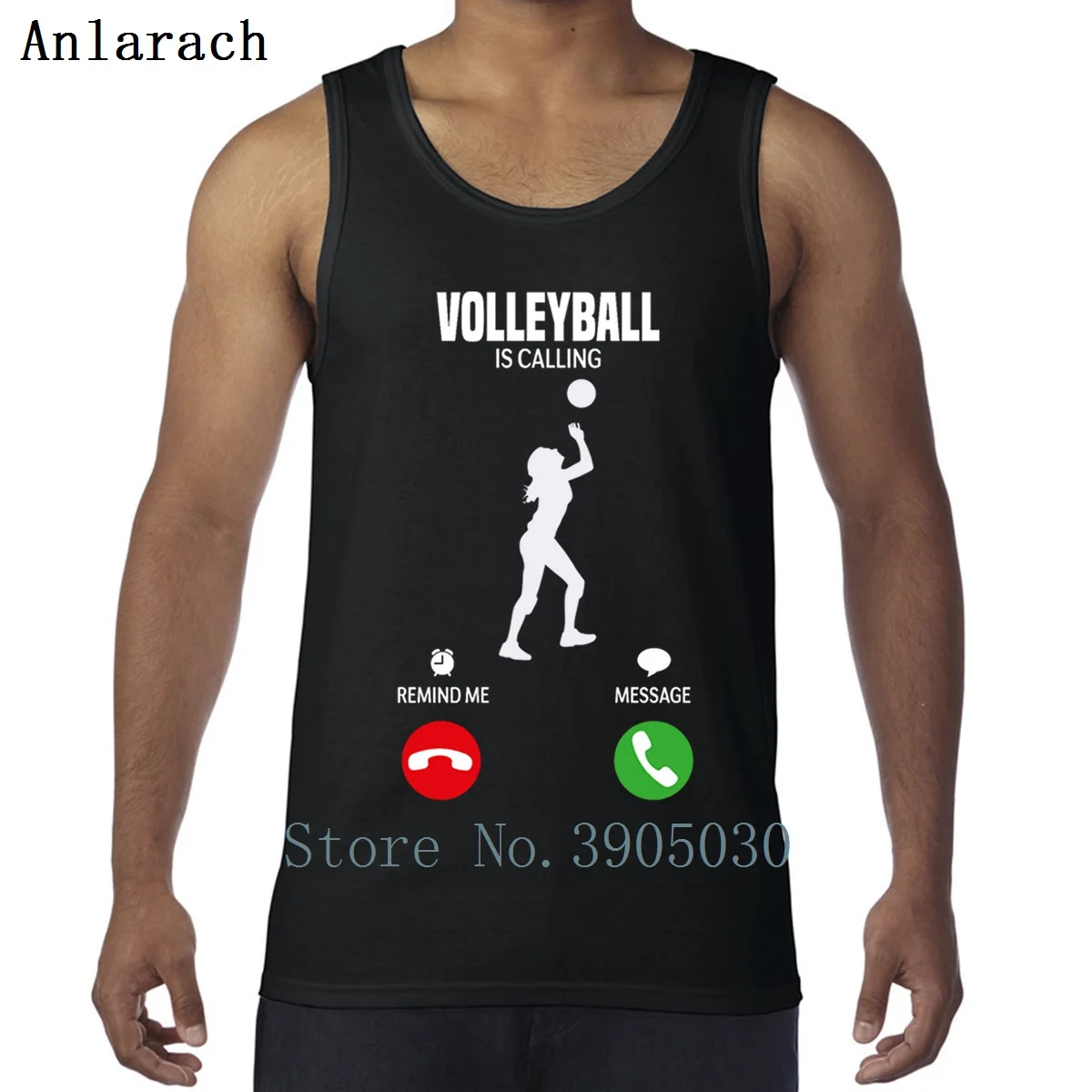 Volleyballs Is Calling Vest Fitness Authentic Designs Free Shipping Tank Tops Men Cotton Streetwear Spring Autumn Anlarach