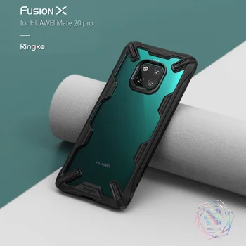 

Ringke Fusion X for Huawei Mate 20 Pro Case Dual Layer Heavy Duty Drop Protection PC Clear Back Cover and Soft TPU Frame Hybrid