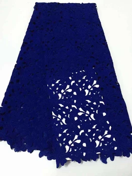 

High quality African lace water soluble embroidery lace net lace fabric suitable for dress 5yd / lot CD29721