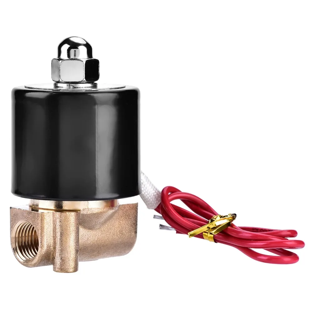 2W025-08 G1/" 110 V AC N/C нормально закрытый латунный Электрический электромагнитный клапан для воды/воздуха