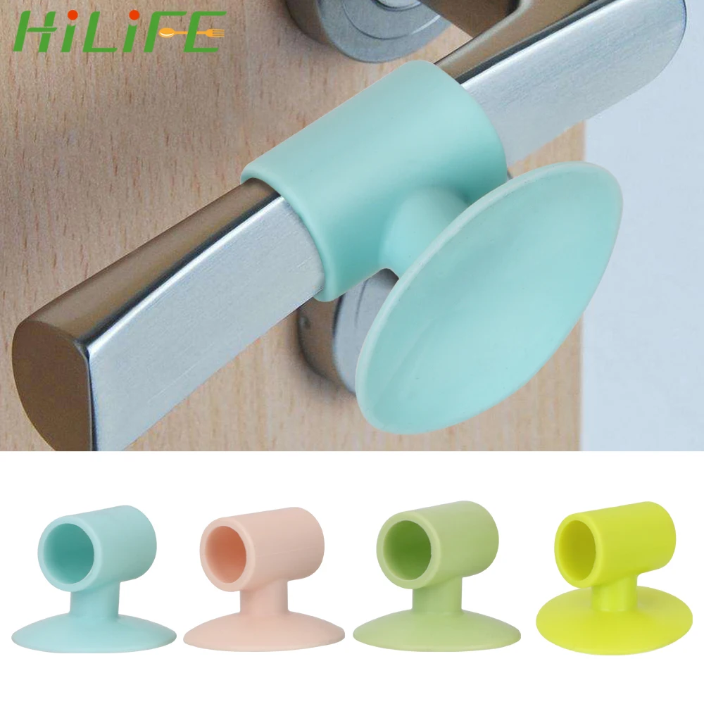 

HILIFE Protector Door Handle Guard Rubber Stopper Anti Collision Suction Pads Mute Crash Pad Self Adhesive Wall Wall Bumper