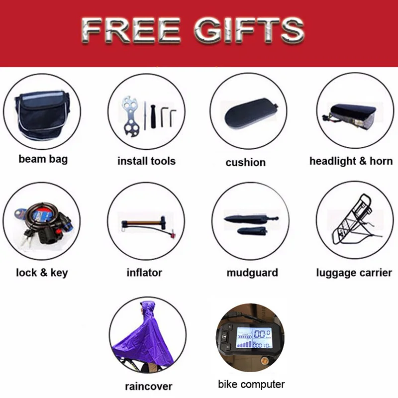 Clearance V 350 W / 500 W / 8 / 12.5ah Lithium Battery Of The Electric Bicycle, Folding Electric Bike Mtb Mountain Bike Bicycle (type E) 4