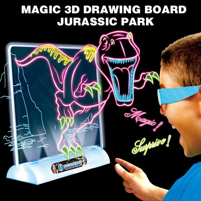 

Magic 3D Board Animals Drawing Board 3D Toys For Children Early Childhood Funny Toy Kids Drawing Dinosaurs Space Ocean