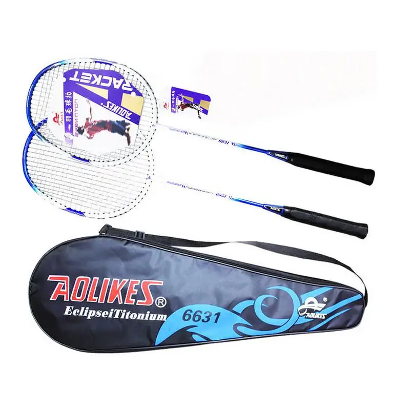 2 unids/par raquetas de bádminton profesionales equipo deportivo ligero de bádminton para entrenamiento y juego con bolsa de transporte