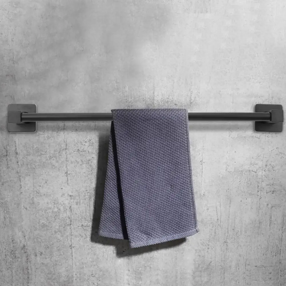 

50cm Bathroom Kitchen Towel Hanging Holder Stainless Steel Wall Mounted Towels Storage Shelf Rack Houshold Towel Rack towel bar