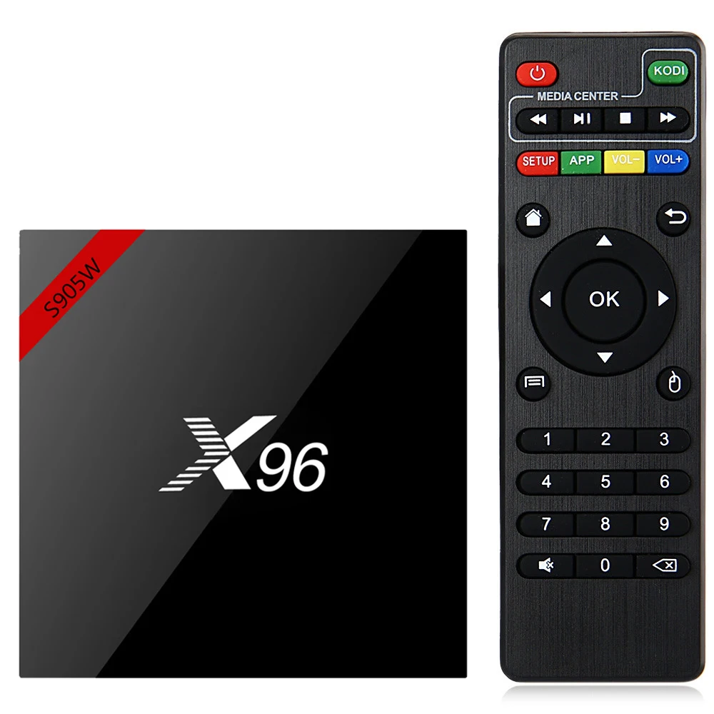 

original X96 W Smart TV Box Amlogic S905W Quad Core 2GB +16G X96w Android 7.1 TV Box Wifi HDMI 4K set-top box Media Player H96