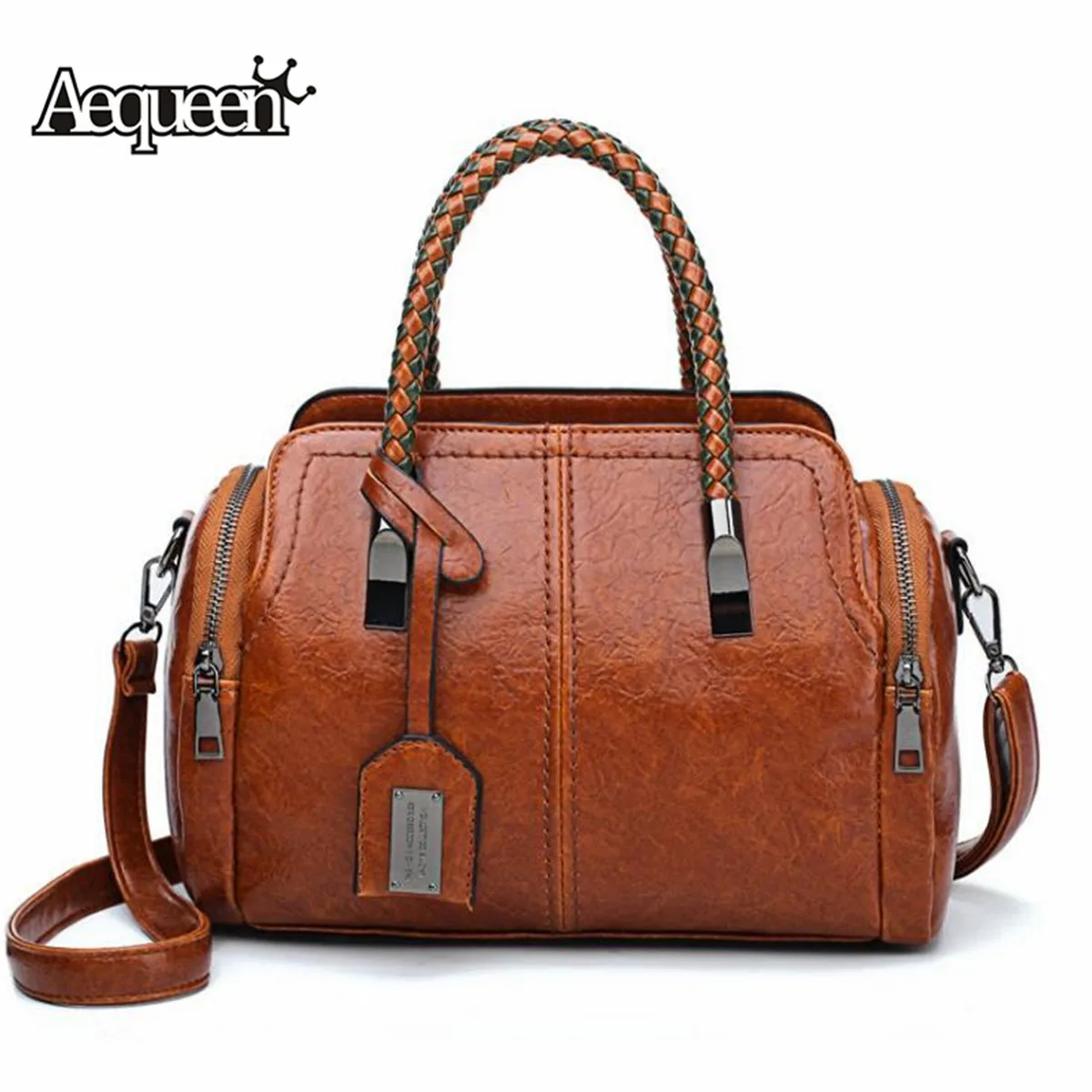 AEQUEEN Woman Bags 2019 Retro Vintage Ladies Leather Handbags Purses Crossbody Bags For Women ...