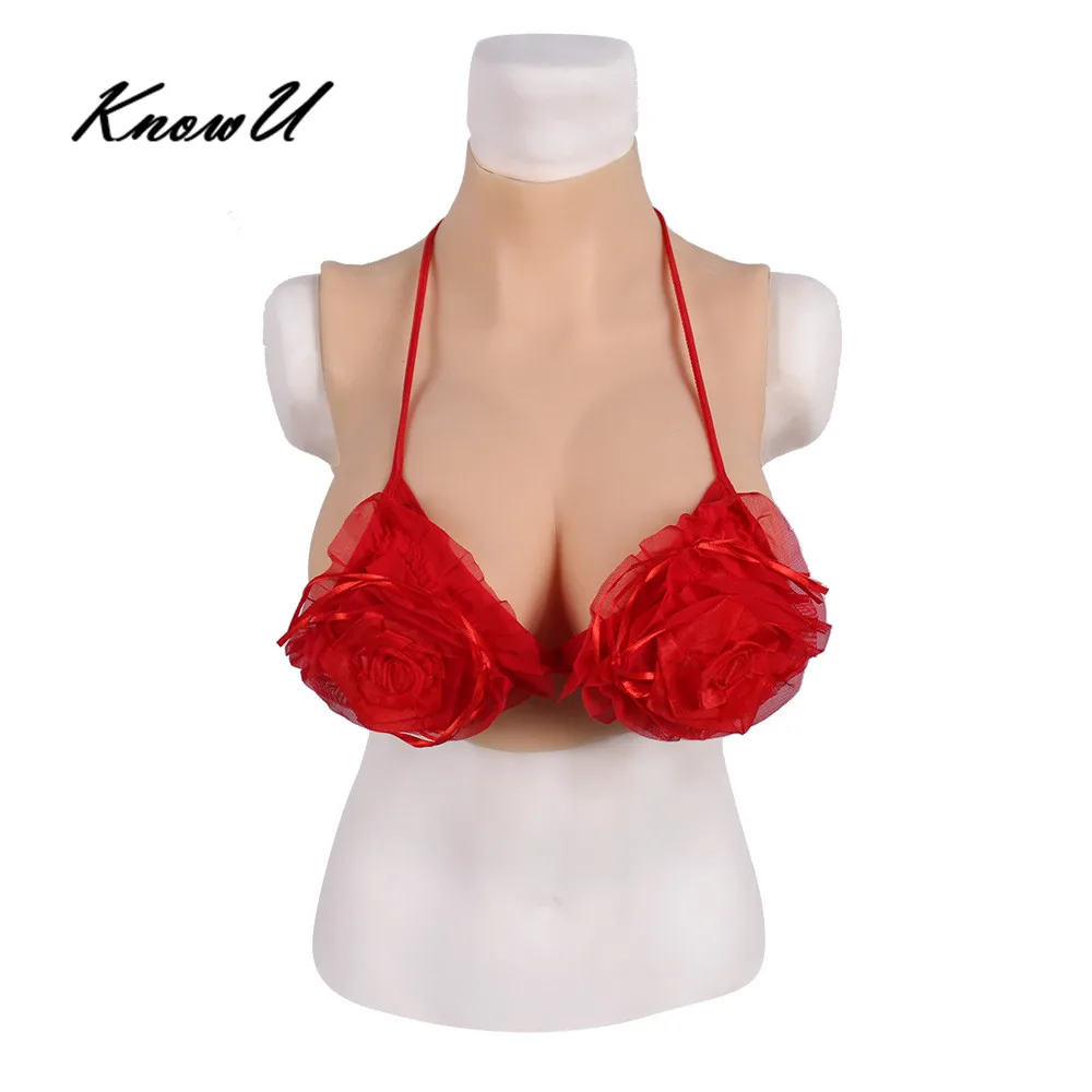 

KnowU C Cup Silicone Breast Forms Elastic cotton filled Crossdresser DragQueen Fake Boobs силиконовые формы груди formas de ma