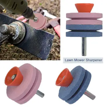 

Lawnmower Rotary Blade Garden Tool Sharpener Rotary Drill Blade Sharpener Lawn Mower Grinding Rotary Abrasive Wheel Drill Tool
