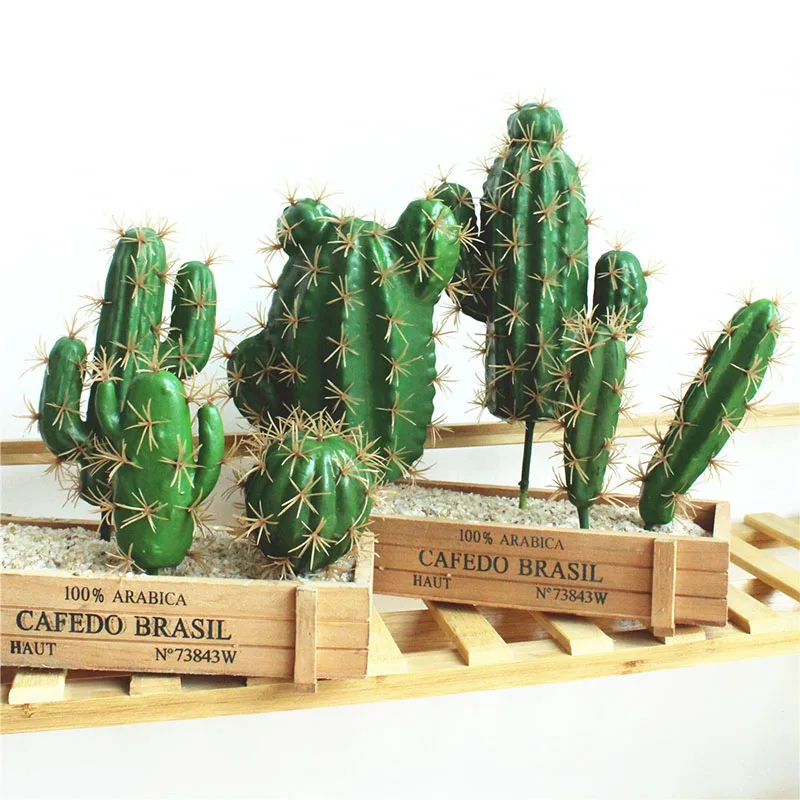 

Artificial Succulent Plants Cactus Simulation Plastic Plants Flower Garden Decor